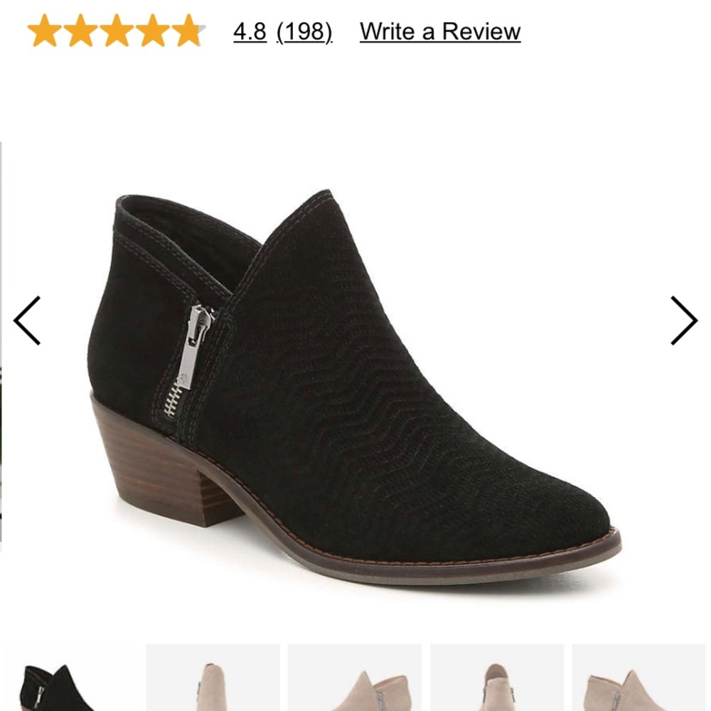 Brand new in box size 9 black lucky booties